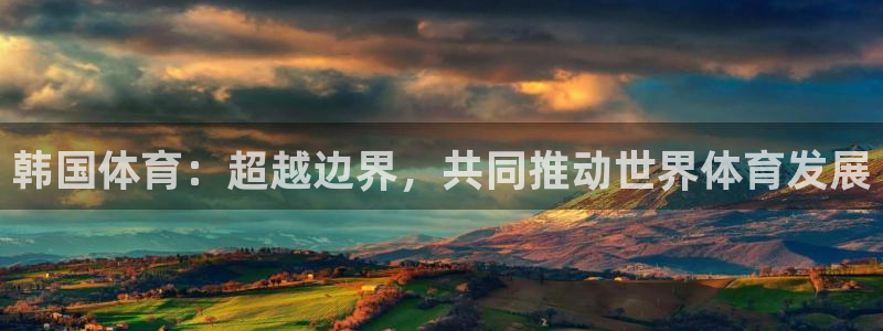 vsport体育官网下载平台APP：韩国体育：超越边